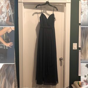 Navy Chiffon Bridesmaid dress